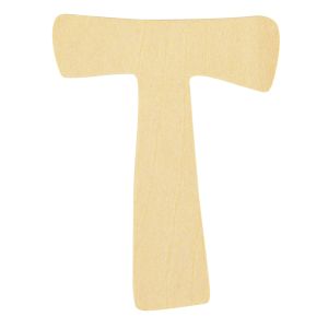 Lettre en bois T FSC Mix Credit, 6cm ø