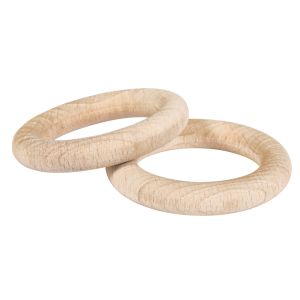 Anneaux en bois brut