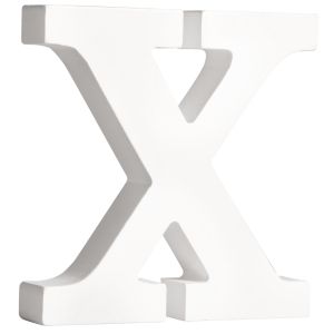 Lettre MDF  X  , blanc