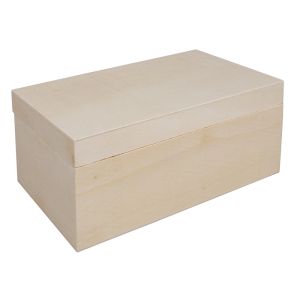 Boîte bois av.couvercle, FSC Mix Credit