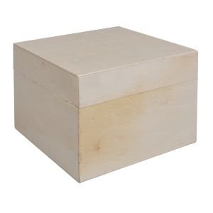 Boîte bois av.couvercle, FSC Mix Credit