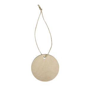 Wooden pendant Disc, FSC 100%, 6cm ø