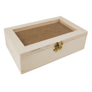 Boîte bois,couvercle à secouer, FSC 100%