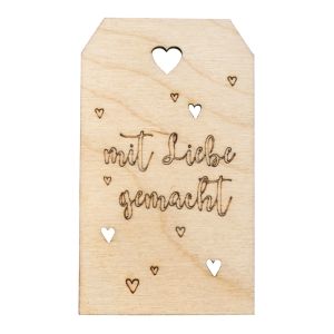 Pendentif en bois, FSC Mix Credit