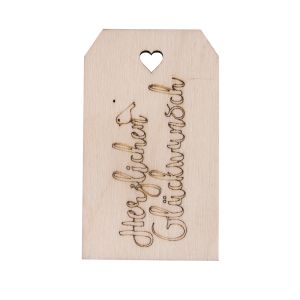 Pendentif en bois, FSC Mix Credit