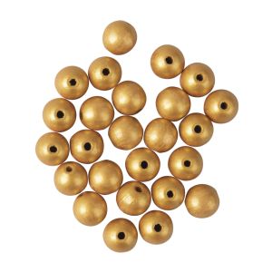 Boules bois forées FSC 100%, mates,ø12mm
