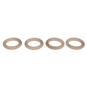 Anneaux en bois brut, FSC 100%, 5,5cm ø