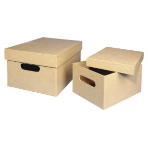 Boîte collect p.mâché, FSC Recycled 1