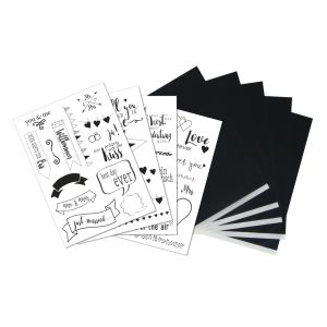 Transfer paper with templates Liebe