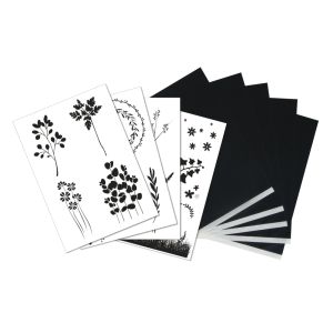 Transfer paper w. templates Pflanzen