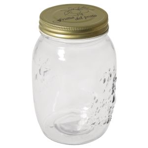 Verre av. couvercle à vis1000 ml,ø10,5cm