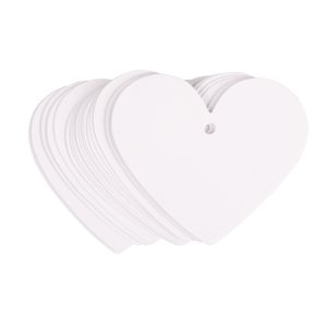 Tags white - Heart, FSC Mix Credit