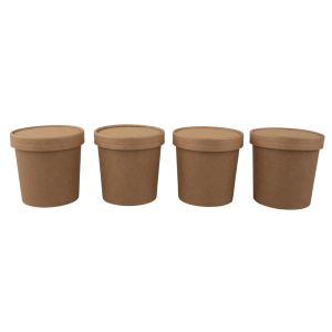 Bio paper cup with lid, 300ml