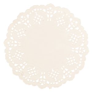 Papier dentellé rond, 14cm ø
