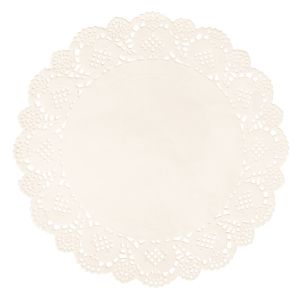 Papier dentellé rond, 21,5cm ø