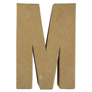 Lettre pap.-mâché M FSC Recycled 100%