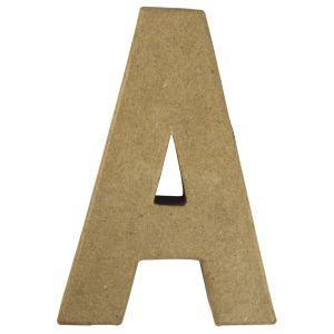 Lettre papier-mâché A, FSC Recycled 100%