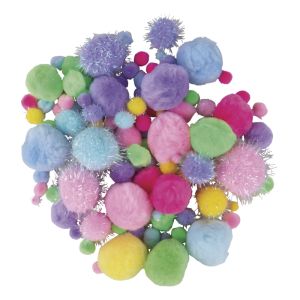 Mélange Pompon Métallic, 0,5-4,5cmø
