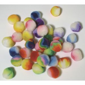 Pompons Arc en ciel