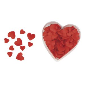 Miniatures satin-tissu: Coeur, ouaté