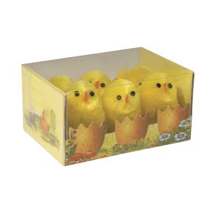 Poussins en chenille de soie