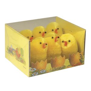 Poussins en chenille de soie