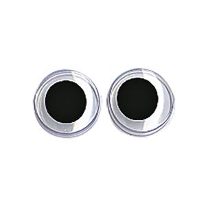 Plastic wiggle eyes to glue on 8 mm ø