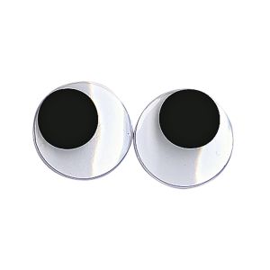 Yeux mobiles à coller 20 mm