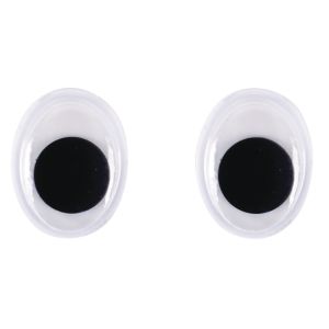 Yeux mobiles en plastique à coller