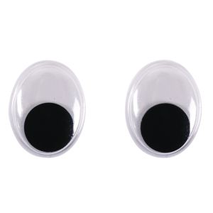 Yeux mobiles en plastique à coller