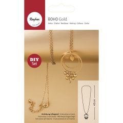CK: Boho necklace Gold leaf