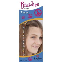 Braidy hair decoration set: Peace