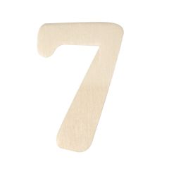 Wooden numbers, 4 cm