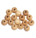 Wooden beads FSC 100%, polished, 6mm ø, natural