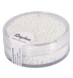 Rocailles, 2 mm ø, opak, weiß