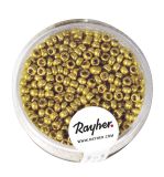 Rocailles, 2,6 mm ø, nacre, or