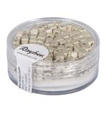 Metallic-Würfel, matt, weiß
