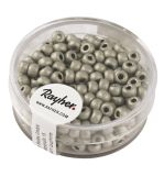Metallic-Rocailles, matt, 4mm ø, brillant silber