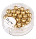 Renaissance Glaswachsperlen, 6mm ø, gold