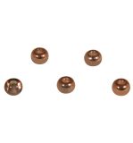 Rocailles metallic with big hol, 5.5mm ø, copper