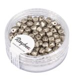Rocailles antiques, 4mm ø, taupe