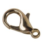 Fermoir mousqueton, or