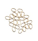 Ringel, oval, 0,8mm ø, gold