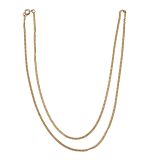 Anchor chain, gilded 60cm