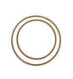 Set of flat rings, gold