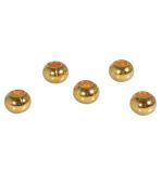 Metal bead, 8mm ø, gold