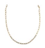 Chaîne à maillons Paperclip, or