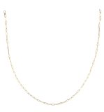 Chaîne à maillons Paperclip en relief, or