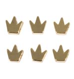 Metall Perlen Krone, gold