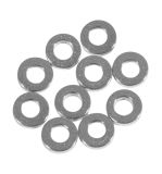 Rondelle d'espacement en métal, 4x1mm ø, argent